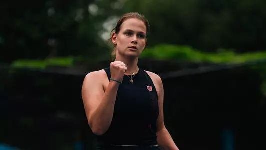 Sholokhova wins a point in the Big Ten Tournament