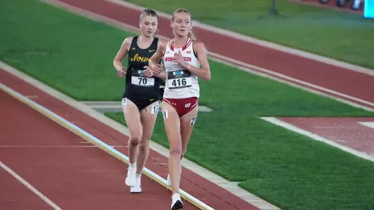 Leane Willemse runs at the Big Ten Outdoor Championships