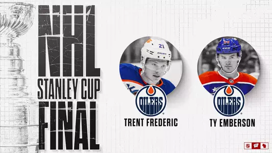 NHL Stanley Cup Final Badgers - Trent Frederic and Ty Emberson