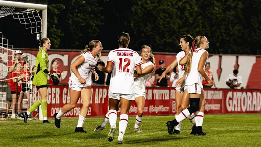 Badgers Celebrate after goal scored