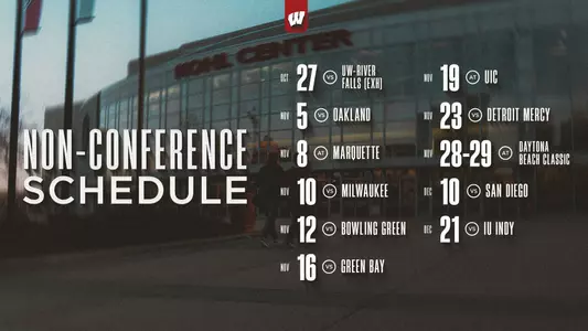 WBB 2025-25 Non-Conference schedule