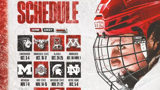 2025-26 Men's Hockey Cropped Schedule Graphic