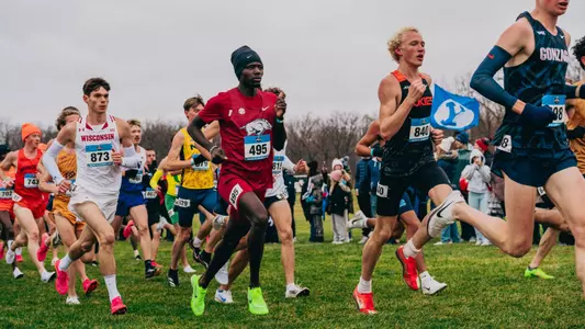 Johnny Livingstone running at NCAA XC