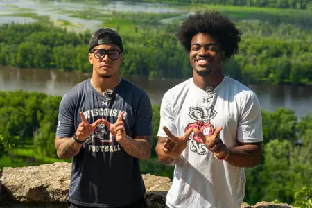 Trech Kekahuna and Vinny Anthony with Travel Wisconsin