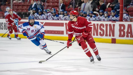 Logan Hensler against the U.S. Under-18 Team at the Kohl Center
