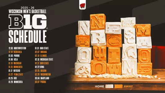 Wisconsin Men's Basketball 2025-26 Big Ten Conference Schedule