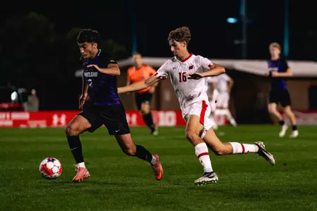 Roman Eisa makes a play on the ball