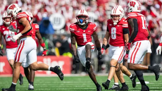Chris Brooks Jr. celebrates vs. Maryland