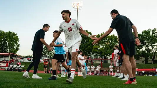 Cristobal Porter runs out during lineup announcements