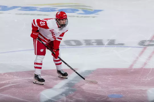 Ryan Botterill playing at the Kohl Center