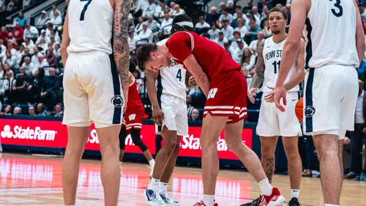 Nolan Winter celebrates slam at Penn State