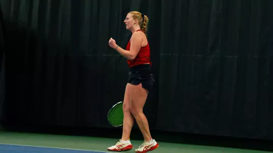 Ellison Reynoldson celebrates after a win