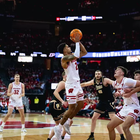 Nick Boyd nails floater off glass against Purdue