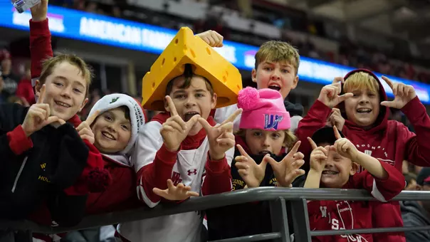 Fans with a cheesehead