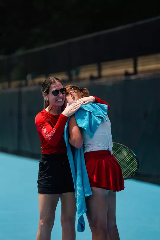 Maria Sholokhova and former Head Coach, Kelcy McKenna