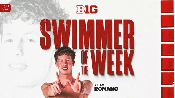 Yoav Romano Big Ten Swimmer of the Week Oct. 21
