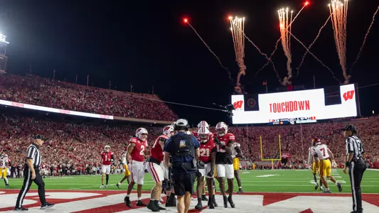 Wisconsin Badgers during a an NCAA Big Ten Conference college football game against USC Trojans, Sat., Oct. 24, 2026, in Madison, Wis. (Photo by David Stluka/Wisconsin Athletic Communications)
