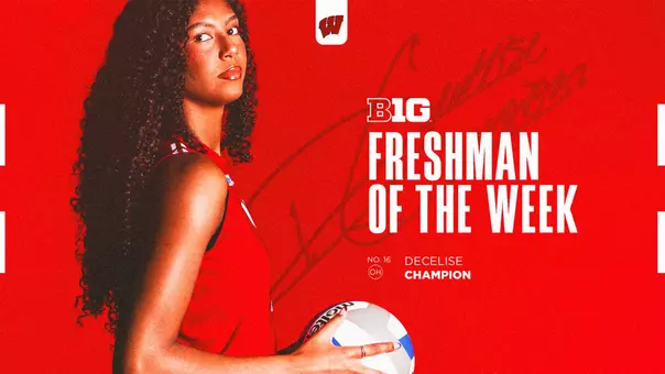 Decelise Champion Big Ten Freshman of the Week - Oct. 26