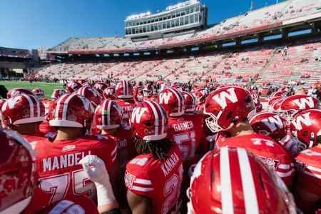 Badgers Pregame Huddle