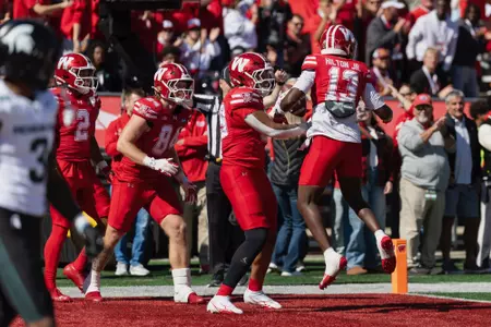Badgers Celebrate Touchdown