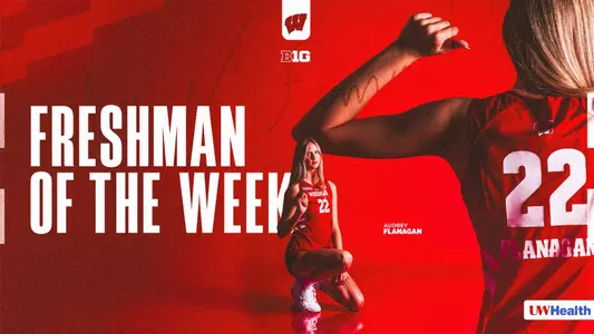 Audrey Flanagan Big Ten Freshman of the Week Web Graphic