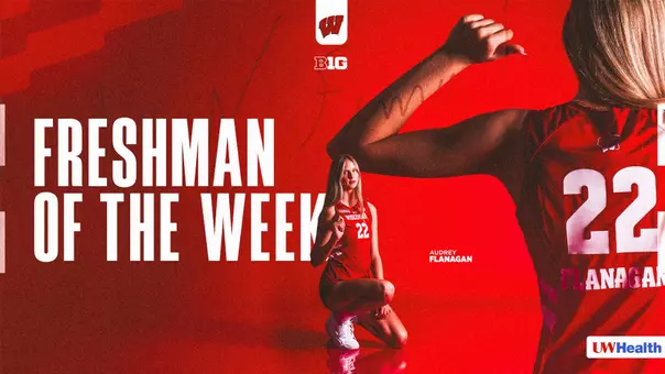 Audrey Flanagan Big Ten Freshman of the Week Web Graphic
