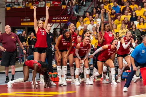 UW celebrates point against Minnesota