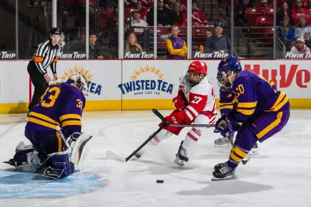 Finn Brink playing against Mankato