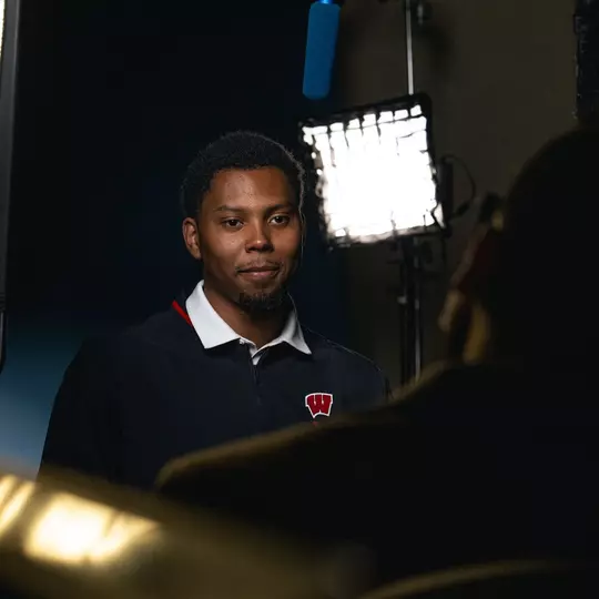 Eian Elmer at Big Ten Media Days