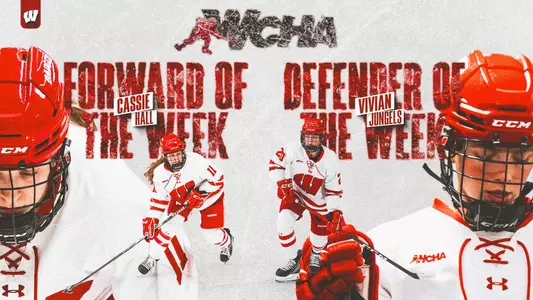WCHA Players of the Week Cassie Hall and Vivian Jungels