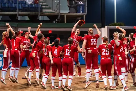 Emily Bojan celebration after home run against FGCU