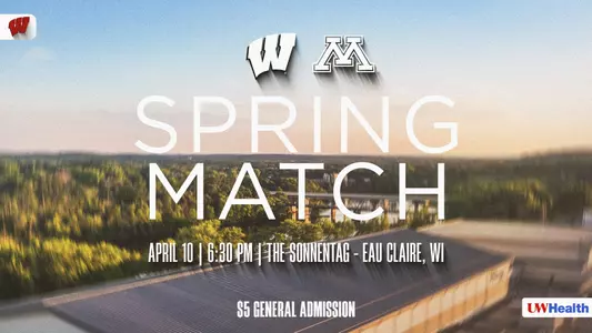 Volleyball vs Minnesota at Eau Claire Web Graphic