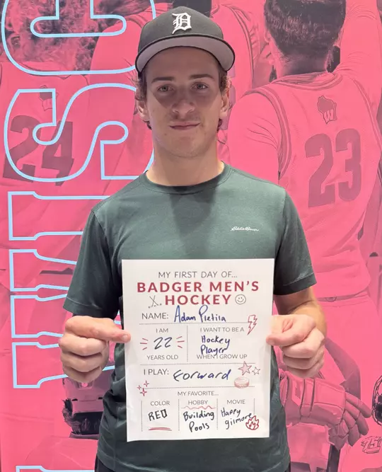 Adam Pietila doing social media content