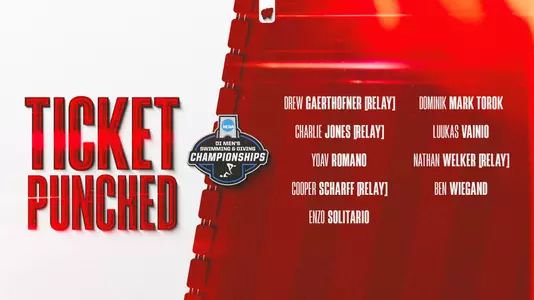 NCAA Men's Swim Qualifiers