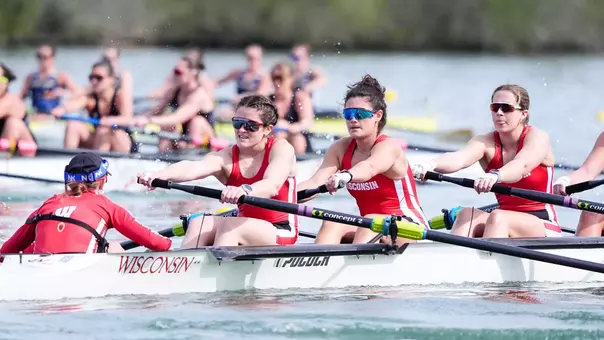 Second varsity eight at Cardinal Invite
