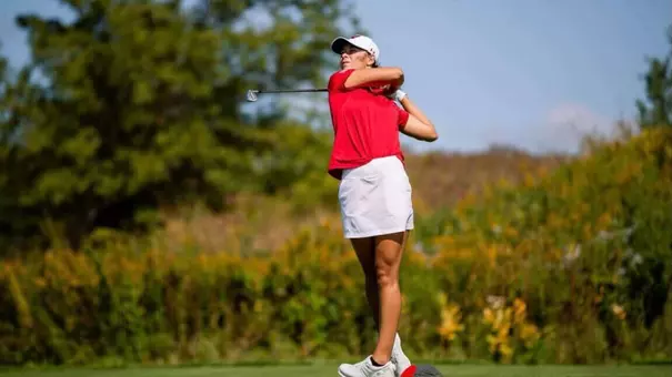 Alexia Siehl tees off at Badger Invitational