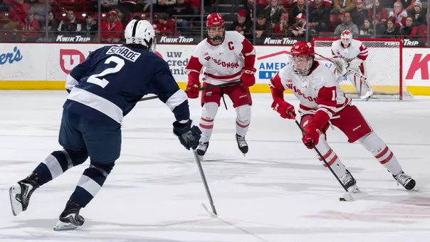 Christian Fitzgerald skates against Penn State