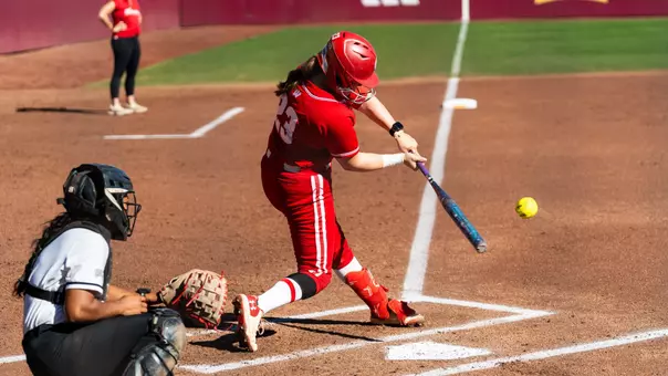 Hilary Blomberg hits against UNLV.