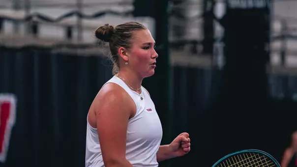 Ekaterina Ivanova celebrates