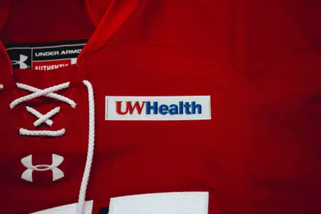 UW Health jersey patch for Wisconsin women's sports