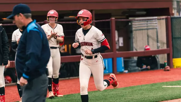 Kaylie Whidden rounds the bases after hitting a HR.