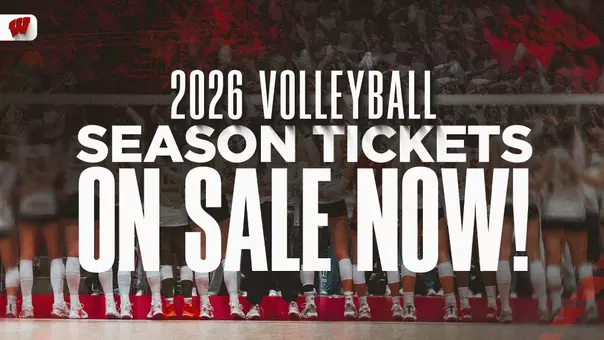 2026 Volleyball Season Tickets on Sale Web Graphic