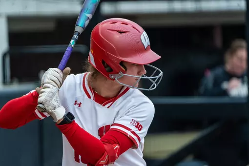 Jackie Showalter in the batters box at Purdue