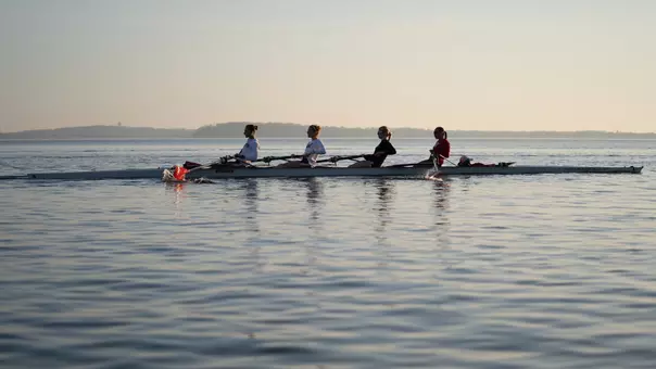 Lightweight four on Lake Mendota