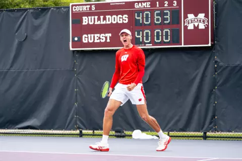 Wisconsin's NCAA Tournament First Round match versus Samford