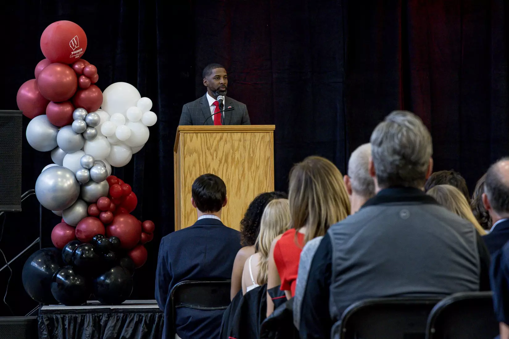Marcus Sedberry speaks at Class of 2026 Student-Athlete Graduation Ceremony