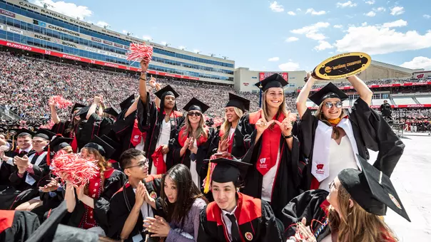 Women's Hockey graduates celebrate at UW-Madison's 2026 Spring Commencement