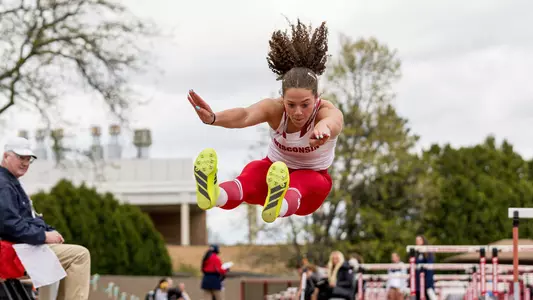 Elissa Perkins in the long jump