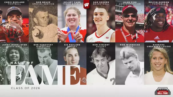UW Hall of Fame - Class of 2026 Graphic