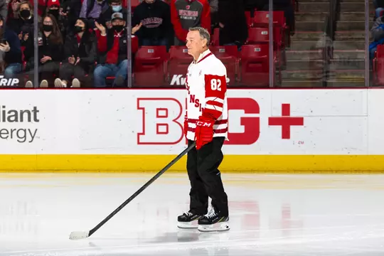 Wisconsin Badgers’ Alumni before an NCAA men’s hockey match against Michigan on Saturday January 29, 2022 in Madison, Wisconsin.
Photo by Tom Lynn/Wisconsin Athletic Communications